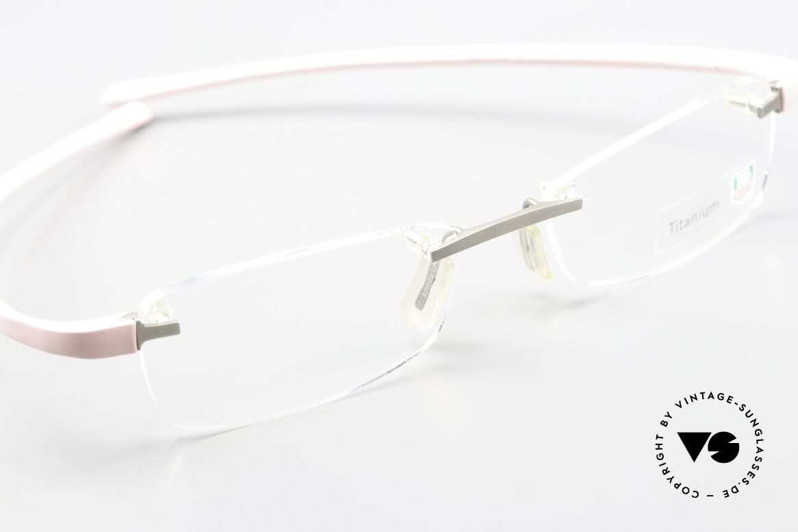 Tag Heuer 3107 Reflex Titan Luxusbrille Randlos, sportlicher und luxuriöser Lifestyle für Männer, Passend für Herren