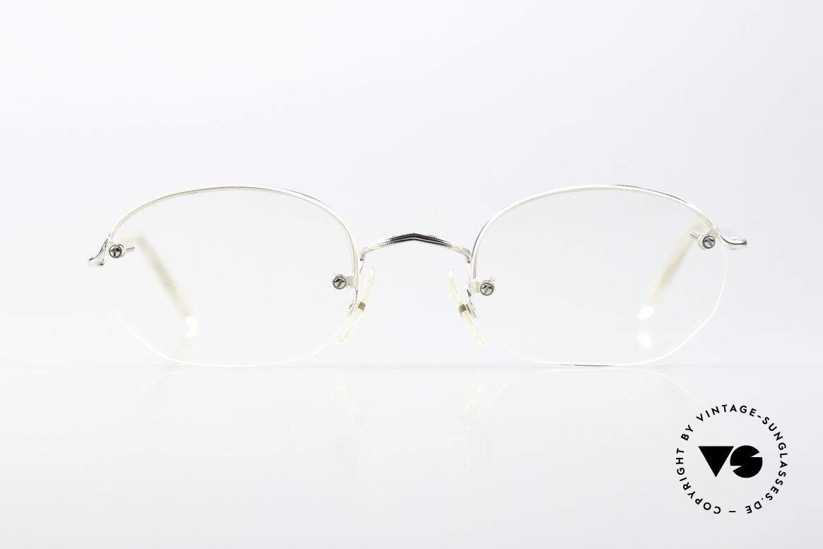 Algha Parklane 12k Gold Filled Fassung, rhodinierte, randlose Brille (G.F. 12kt Gold-Filled), Passend für Herren und Damen