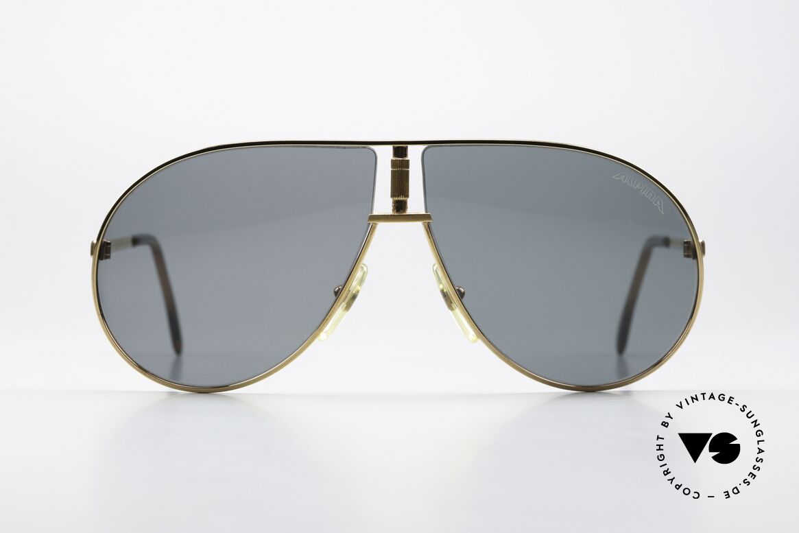 Alpina Quattro Rare 80er Filmsonnenbrille, QUATTRO: legendäres Designerstück in Größe 62-12, Passend für Herren