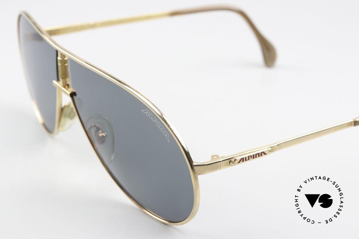 Alpina Quattro Rare 80er Filmsonnenbrille, ungetragene Rarität im unberührten Originalzustand!, Passend für Herren