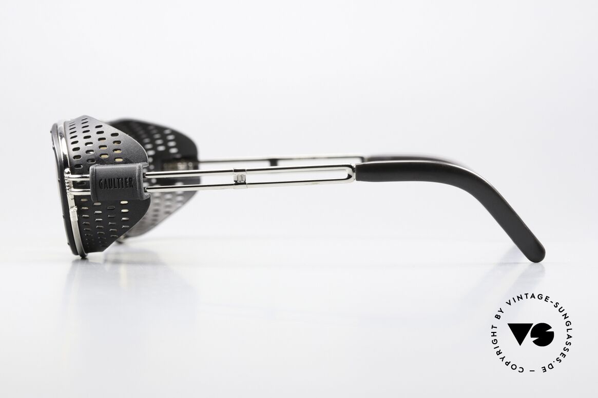 Jean Paul Gaultier 56-6201 90er Steampunk Designerbrille, Gläser in orange-Verlauf; daher auch abends tragbar, Passend für Herren und Damen