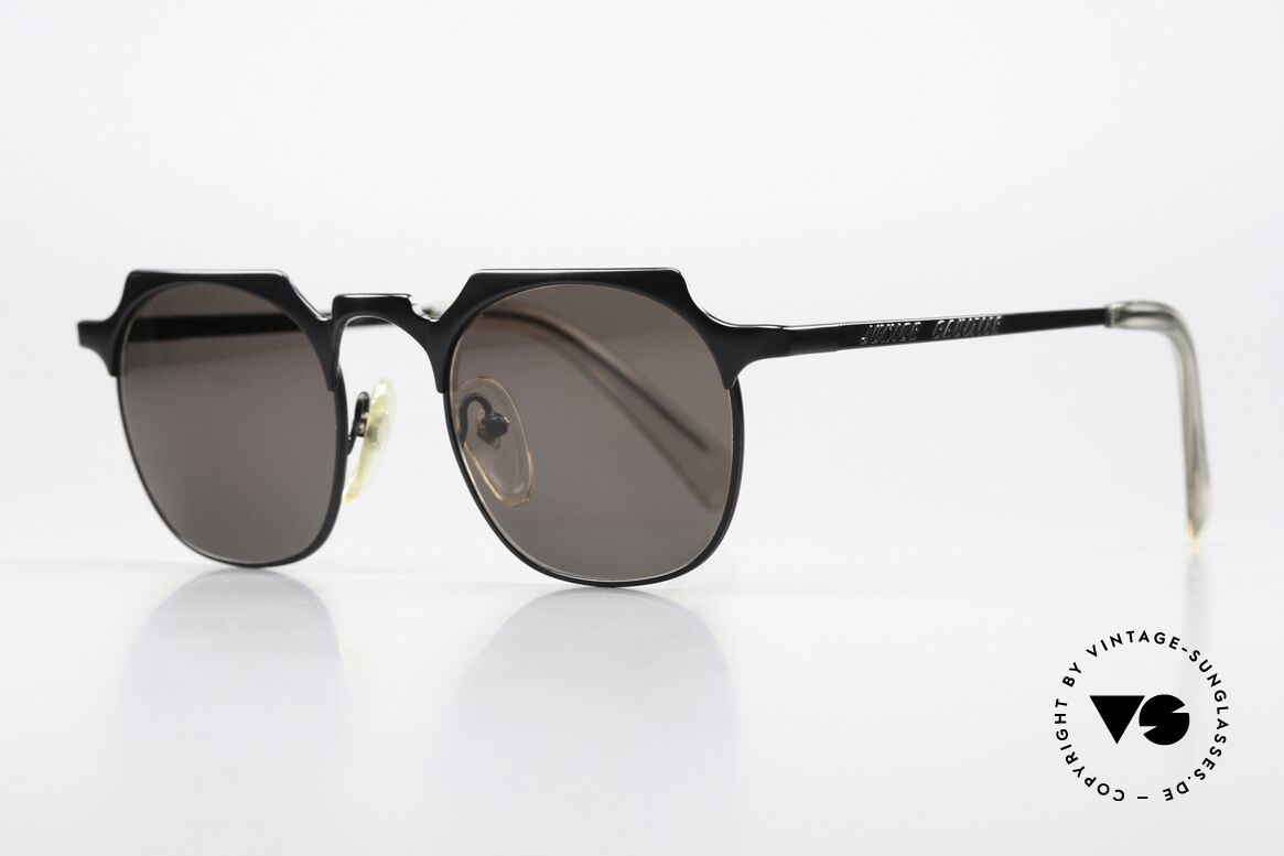 Jean Paul Gaultier 57-0171 90er Panto Designerbrille, die klassische Panto-Form mal eckig interpretiert, Passend für Herren und Damen