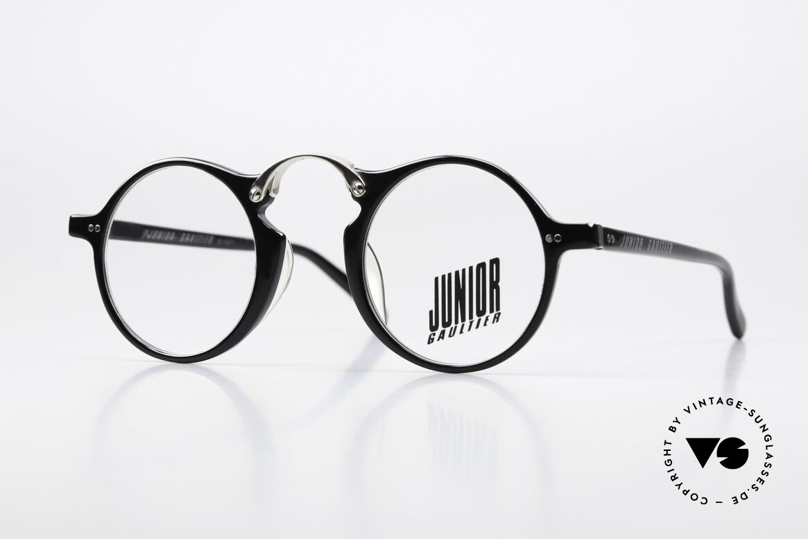 Jean Paul Gaultier 57-0271 Markante Designerbrille 90er, runde vintage Designerbrille von Jean Paul Gaultier, Passend für Herren und Damen