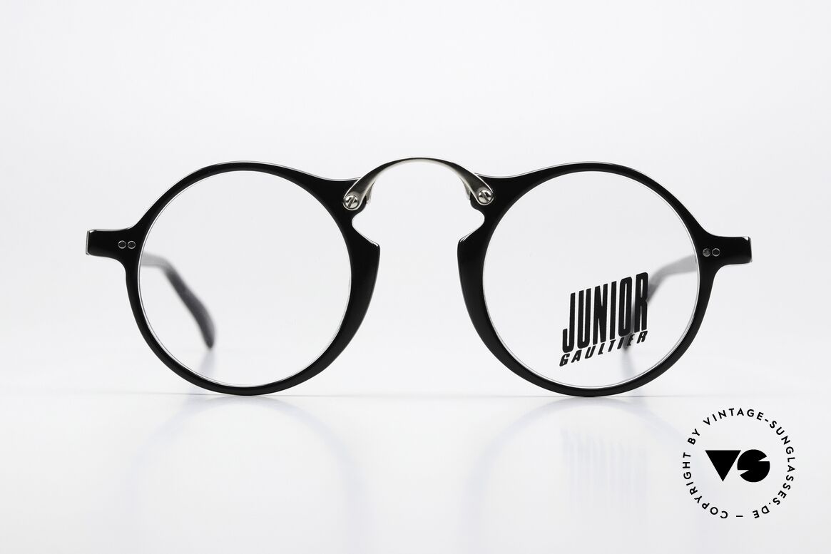 Jean Paul Gaultier 57-0271 Markante Designerbrille 90er, spektakuläres Modell der JUNIOR GAULTIER Serie, Passend für Herren und Damen