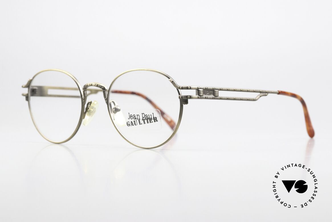 Jean Paul Gaultier 55-4170 Designer Panto Brille 1996, herausragende Qualität sämtlicher Komponenten, Passend für Herren und Damen