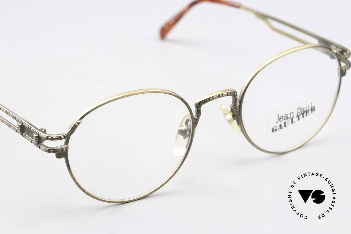 Jean Paul Gaultier 55-4170 Designer Panto Brille 1996, KEINE retro Brille; ein ca. 30 Jahre altes Unikat!, Passend für Herren und Damen