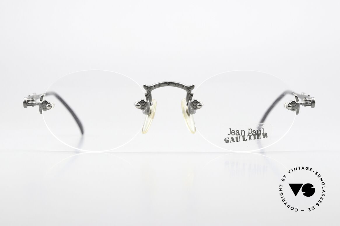 Jean Paul Gaultier 55-4172 Randlose Designerbrille 90er, 90er vintage Designer-Fassung von Jean Paul Gaultier, Passend für Herren und Damen