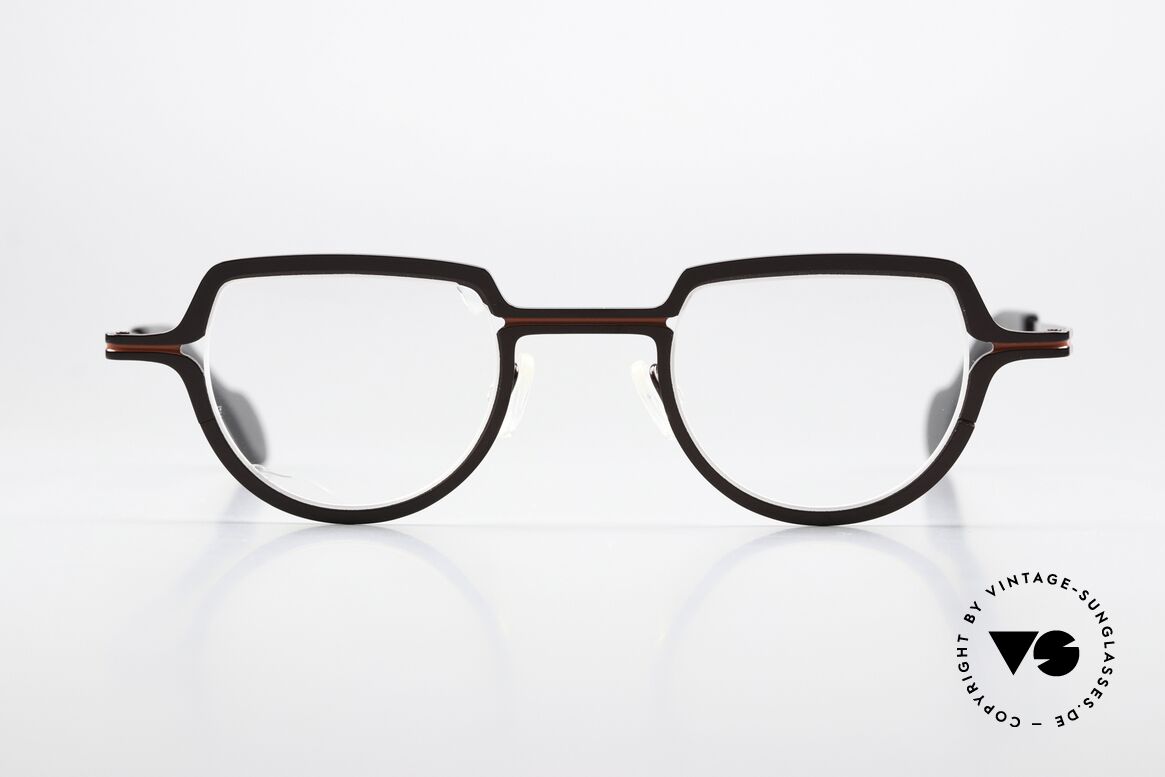 Theo Belgium Rope Damen und Herren Fassung, interessante Designerbrille der Theo Kollektion, Passend für Herren und Damen