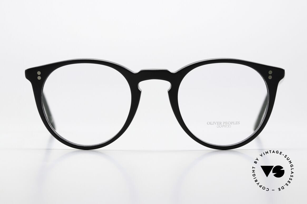 Oliver Peoples O'Malley Mattschwarze Brille Von 2017, eine der berühmtesten Kreationen der O.P. Geschichte, Passend für Herren und Damen