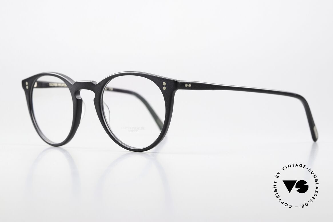 Oliver Peoples O'Malley Mattschwarze Brille Von 2017, benannt nach dem LA Dodgers Manager, Peter O’Malley, Passend für Herren und Damen
