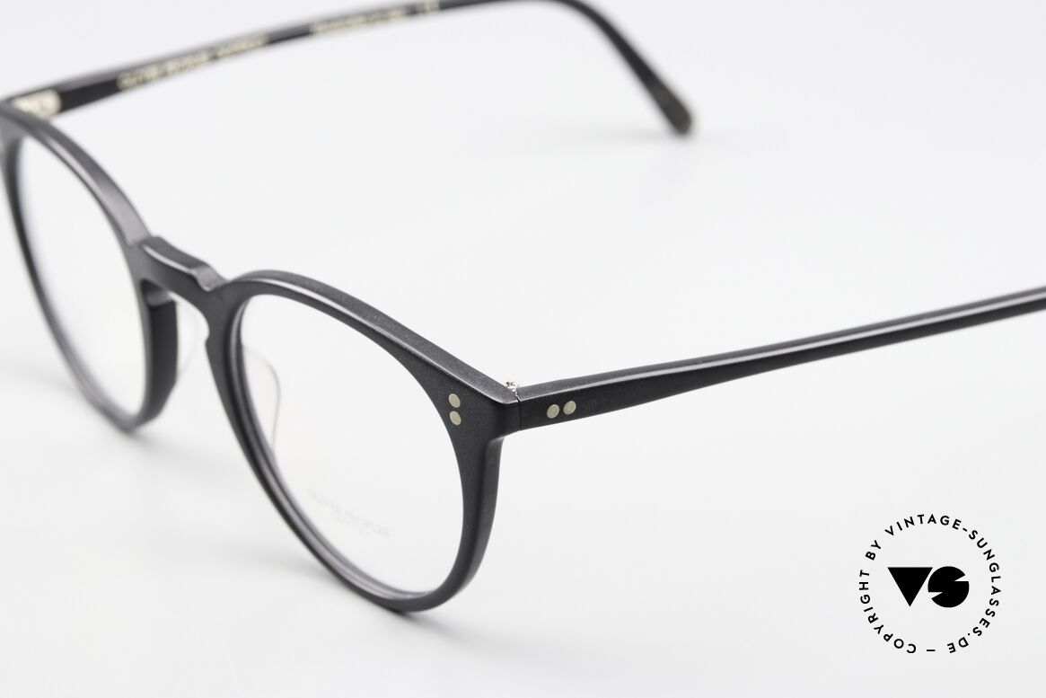 Oliver Peoples O'Malley Mattschwarze Brille Von 2017, ein Lieblingsmodell von O.P. Firmengründer Larry Leight, Passend für Herren und Damen
