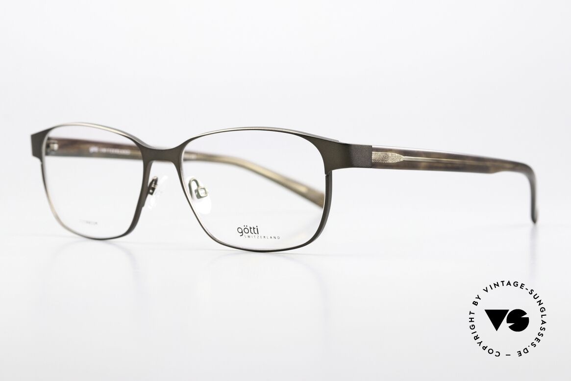 Götti Odin Titan Brille Made In Japan, kombiniert techn. Präzision & ästhetische Raffinesse, Passend für Herren und Damen