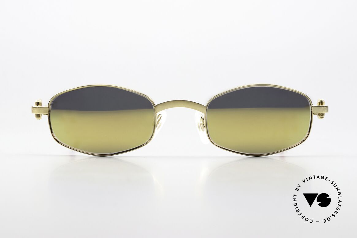 Cartier Ginger Luxus Brille Gold Verspiegelt, edles & zeitloses Design, medium-Größe 48°22, 140, Passend für Herren und Damen