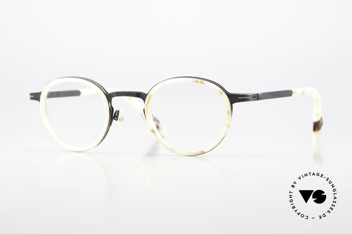 JF Rey JF2677 Vintage Brille Unisex Panto, J.F. Rey Brille, Modell JF2677, color 1310, Gr. 43-24, Passend für Herren und Damen