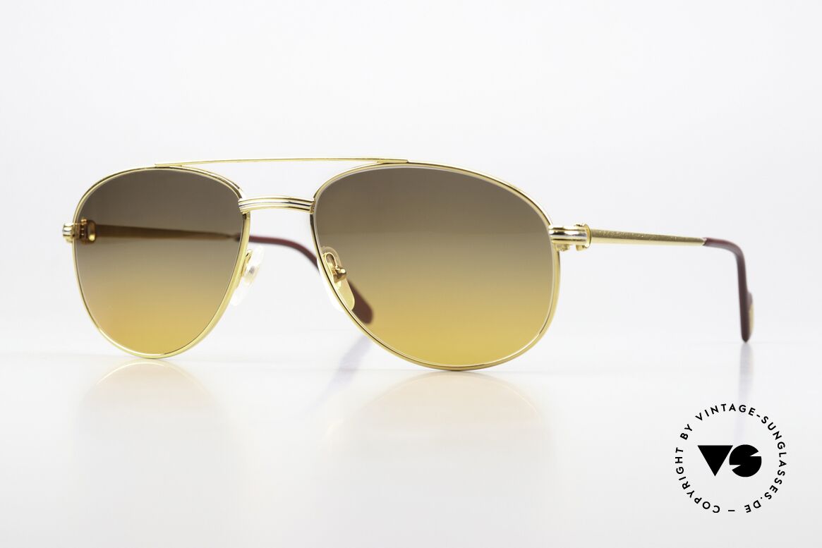 Cartier Driver - M Neue Sunset Sonnengläser, edle vintage Cartier Herrenbrille aus den frühen 90ern, Passend für Herren