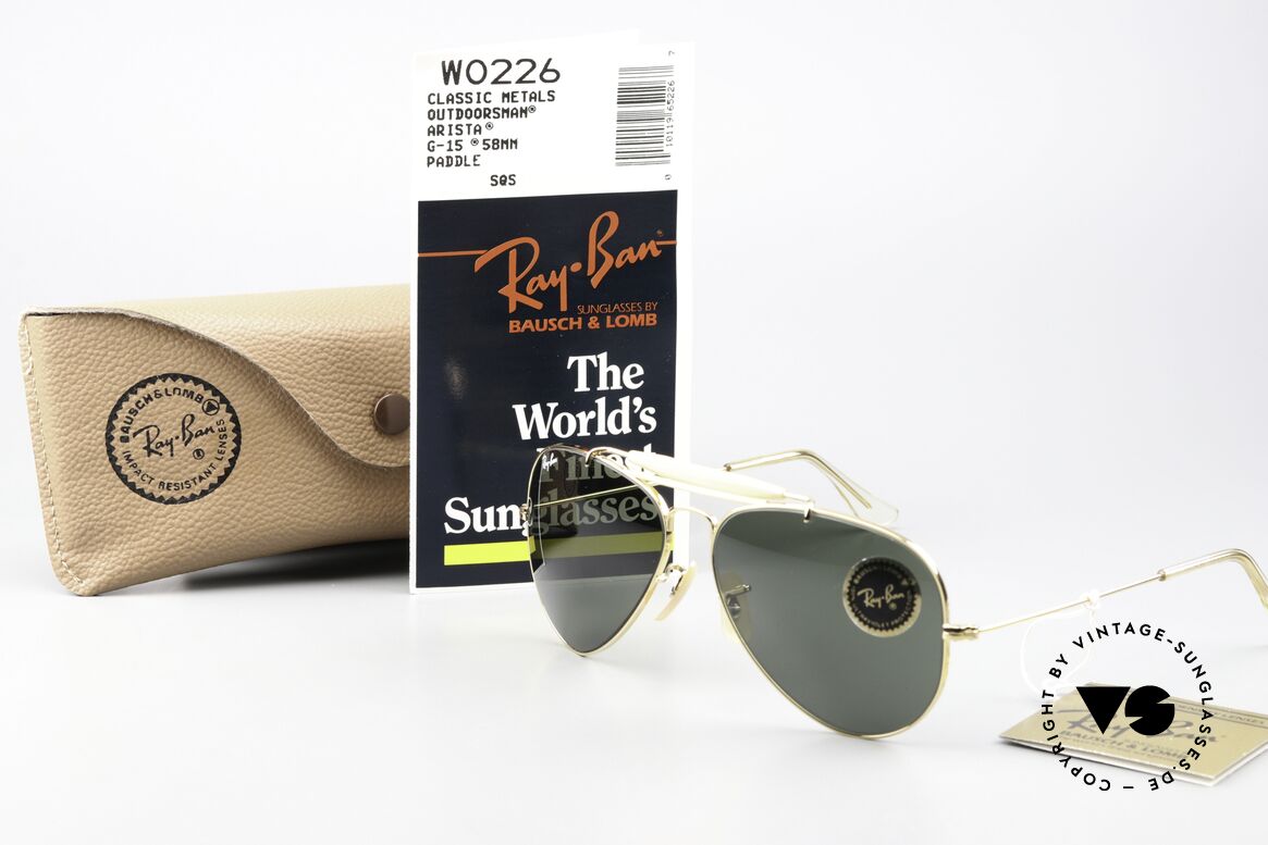 Ray Ban Outdoorsman USA Aviator Sonnenbrille, Größe: medium, Passend für Herren und Damen