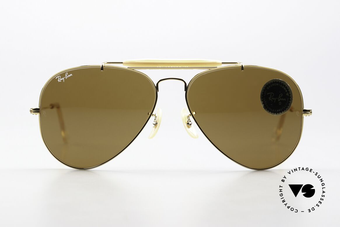 Ray Ban Outdoorsman Klassiker In 58mm Größe, Classic Metals Outdoorsman, Arista B-15, 58/14, Passend für Herren und Damen