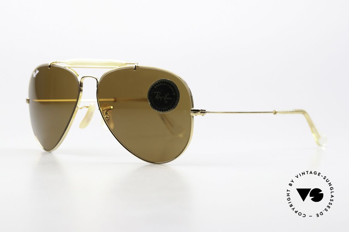 Ray Ban Outdoorsman Klassiker In 58mm Größe, die vintage Pilotenbrille schlechthin; Klassiker!, Passend für Herren und Damen