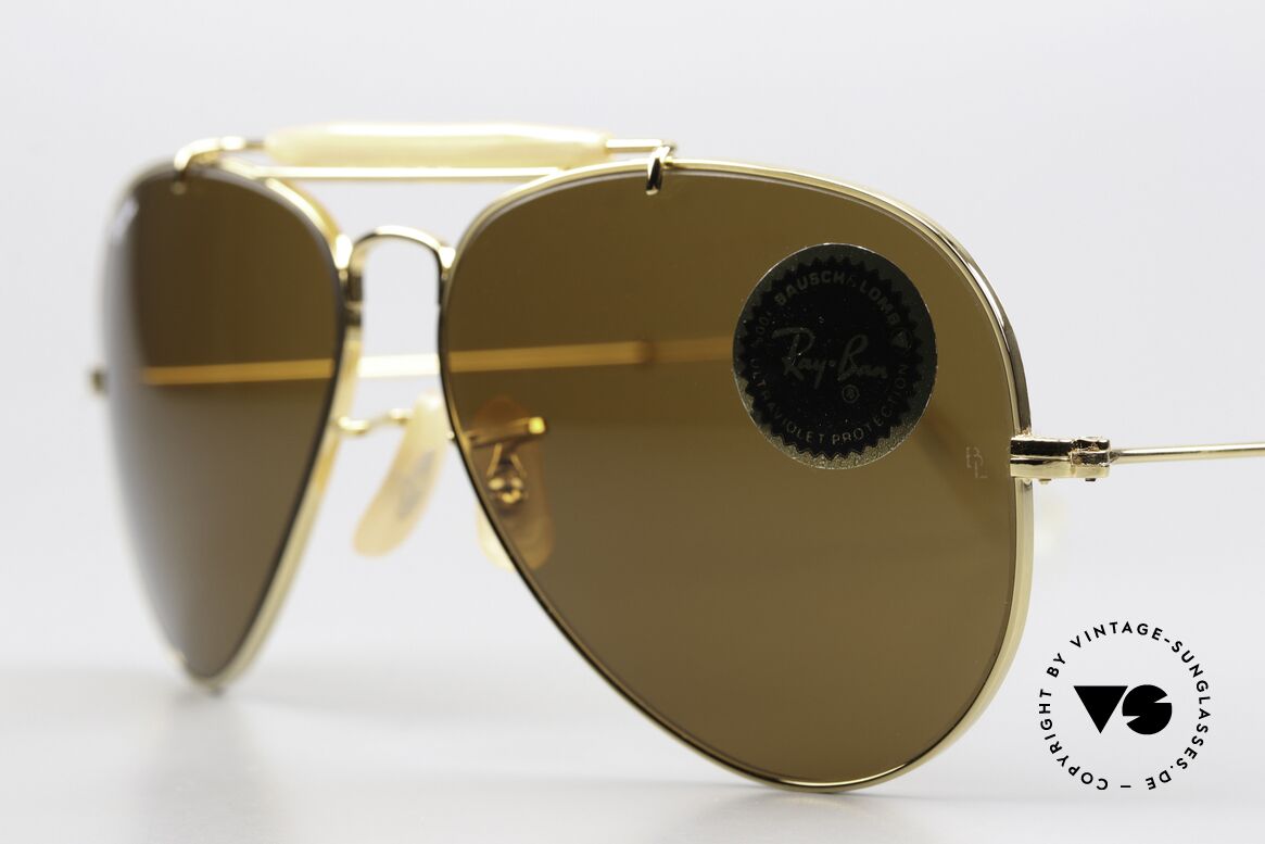 Ray Ban Outdoorsman Klassiker In 58mm Größe, produziert in den 70ern & 80ern v. Bausch&Lomb, Passend für Herren und Damen