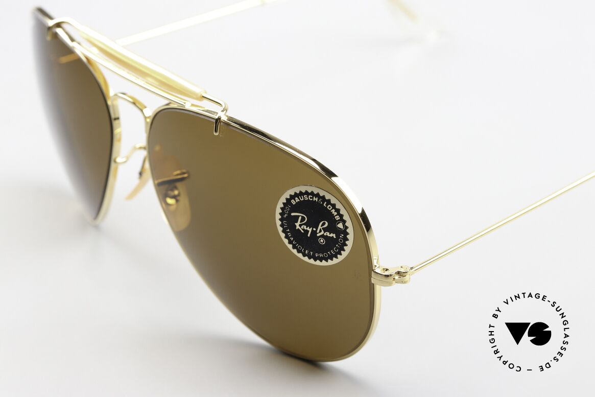 Ray Ban Outdoorsman II Aviator Klassiker In 62mm, produziert in den 70ern & 80ern v. Bausch&Lomb, Passend für Herren Ray Ban Outdoorsman II Aviator Klassiker In 62mm, produziert in den 70ern & 80ern v. Bausch&Lomb, Passend für Herren