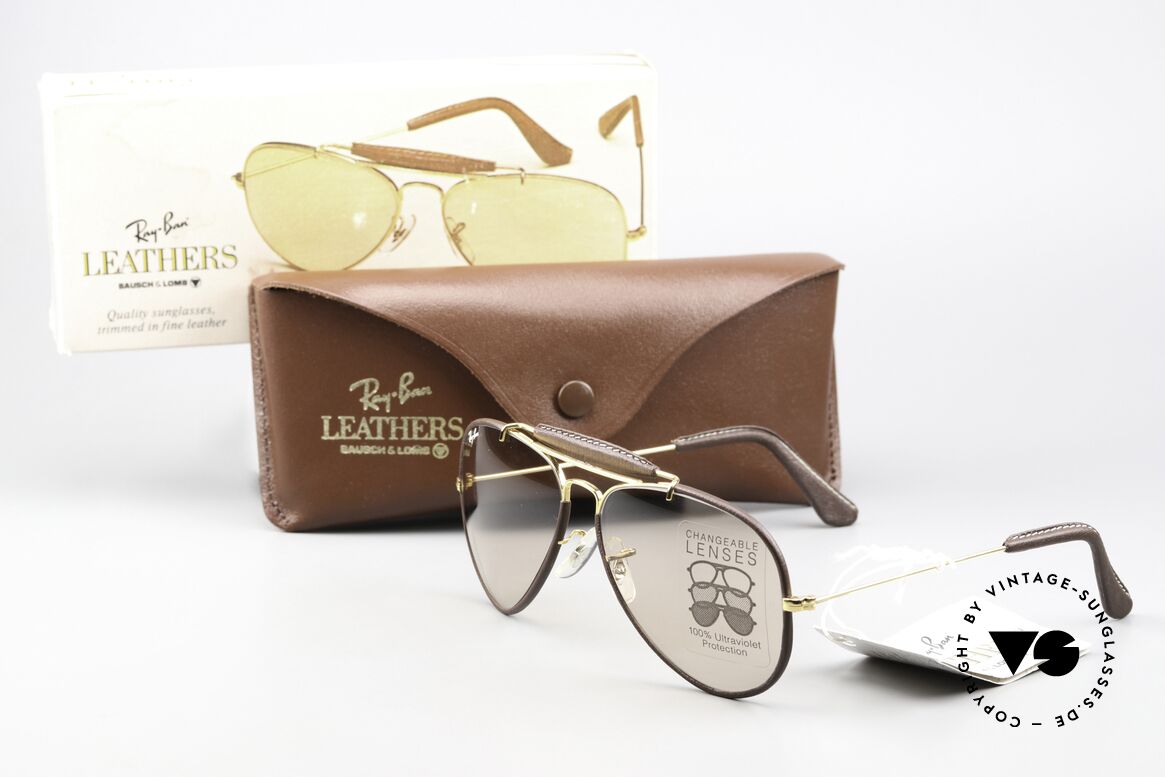 Ray Ban Outdoors Leathers Lederbrille 58mm Automatikglas, Größe: medium, Passend für Herren und Damen