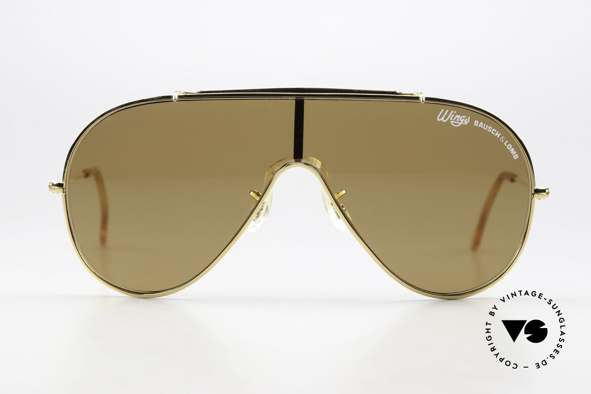 Bausch & Lomb Wings Amber Rose Sonnenbrille, Wings L1376: unberührter, einwandfreien Zustand, Passend für Herren und Damen