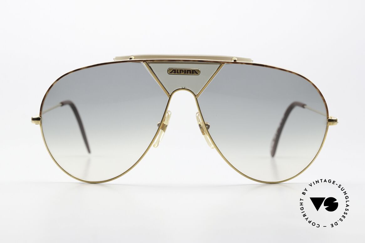Alpina TR4 Miami Vice Sonnenbrille 80er, getragen von Don Johnson in Kultserie 'Miami Vice', Passend für Herren