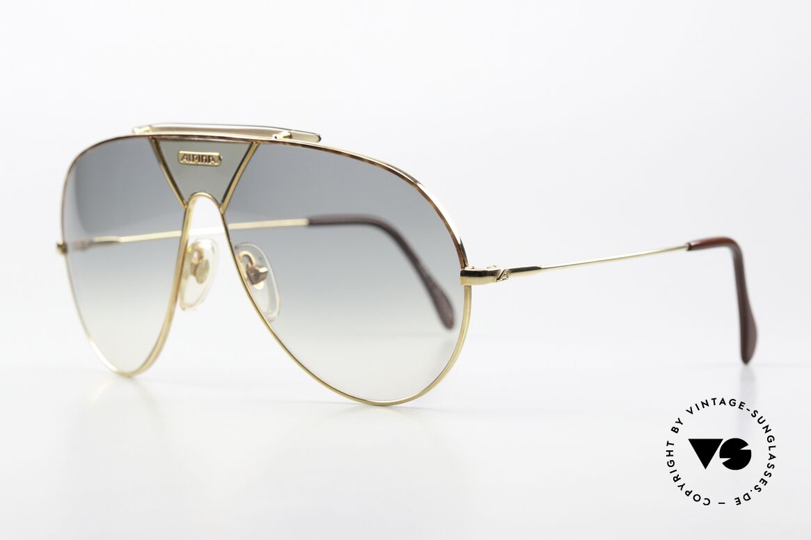 Alpina TR4 Miami Vice Sonnenbrille 80er, altes Original von 1986 (W.Germany); in Gr. 60-14, Passend für Herren