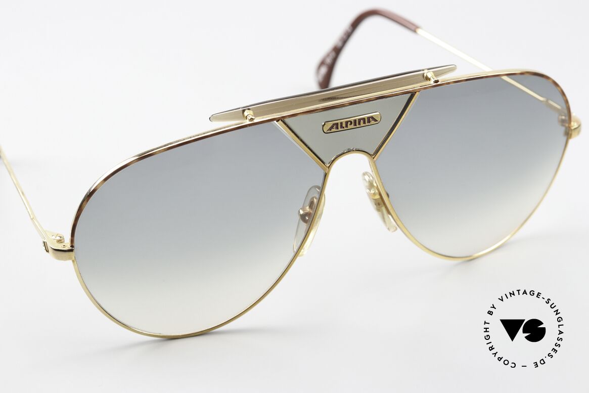 Alpina TR4 Miami Vice Sonnenbrille 80er, ungetragen (wie alle unsere ALPINA Sonnenbrillen), Passend für Herren
