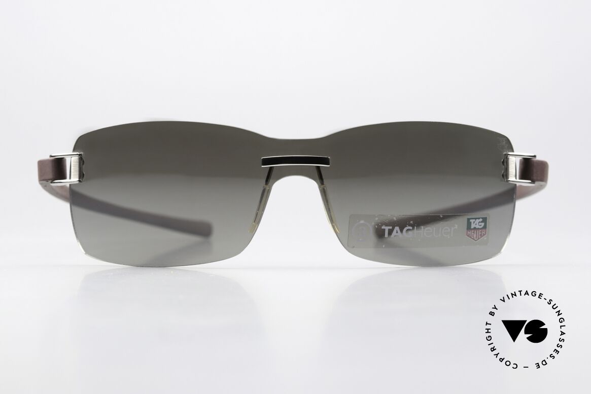 Tag Heuer 7505 Leicht Verspiegelte Scheibe, extrem sportliche randlose Sonnenbrille, unisex, Passend für Herren und Damen