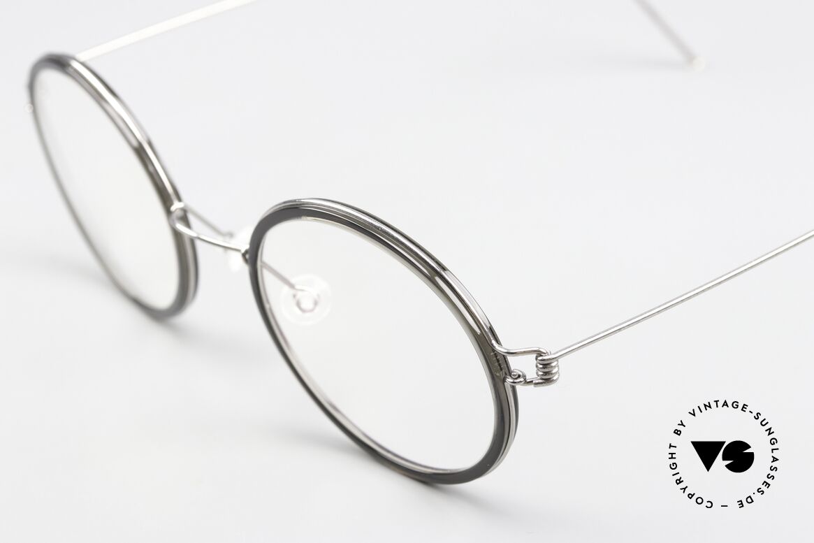 Lindberg Cameron 48 Air Titan Rim Runde Brille Damen Herren, vielfach ausgezeichnet hinsichtlich Qualität und Design, Passend für Herren und Damen