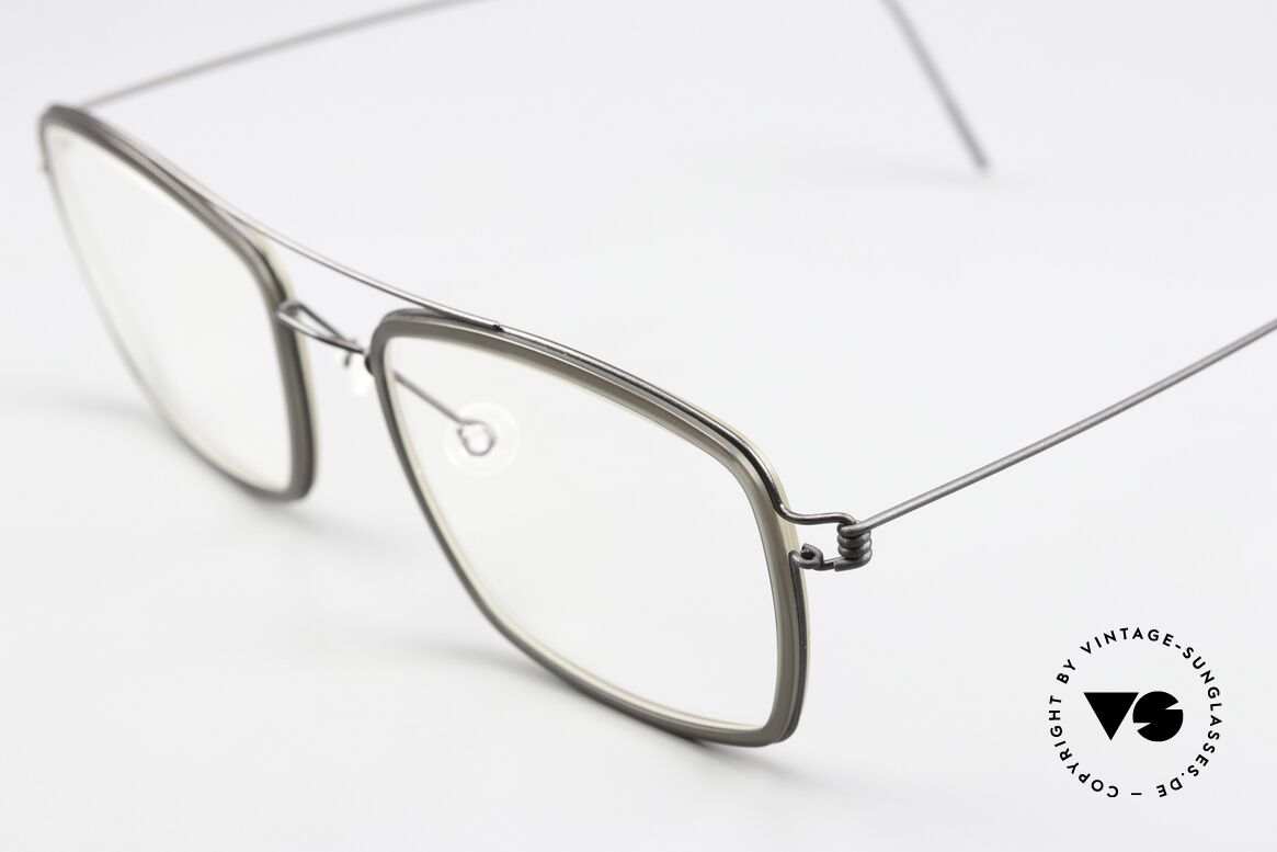 Lindberg Oscar Air Titan Rim Markant Eckige Herrenbrille, eine ausdrucksstarke Herrenbrille in einer Large Größe, Passend für Herren