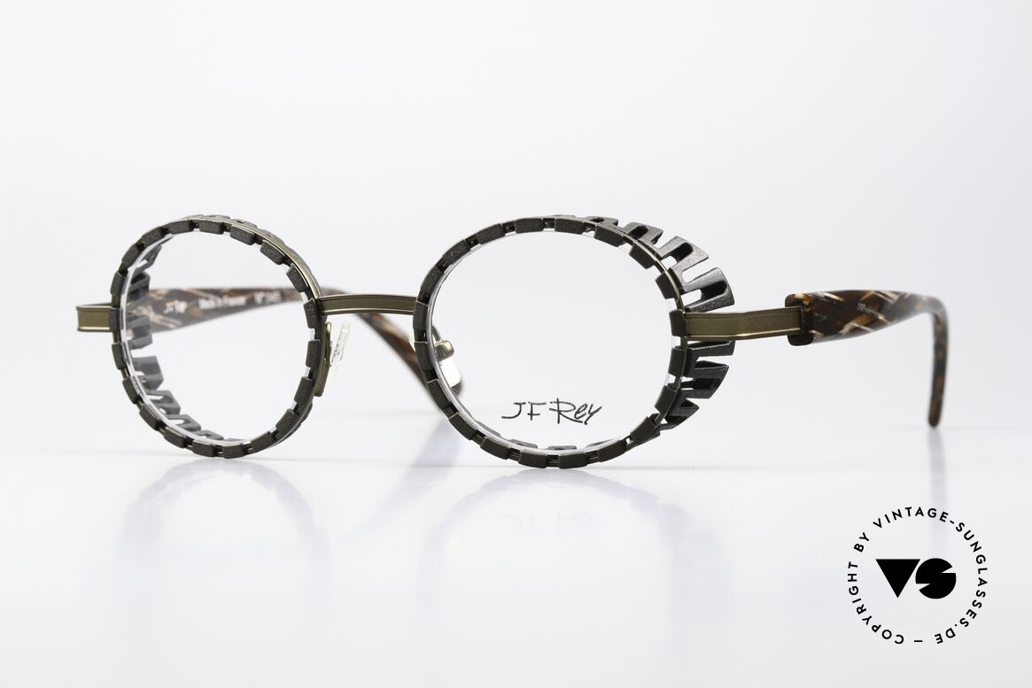 JF Rey New Black Hingucker Damenbrille, J.F. Rey Brille, Mod. New Black, c. 4343, Gr. 45-22, Passend für Damen