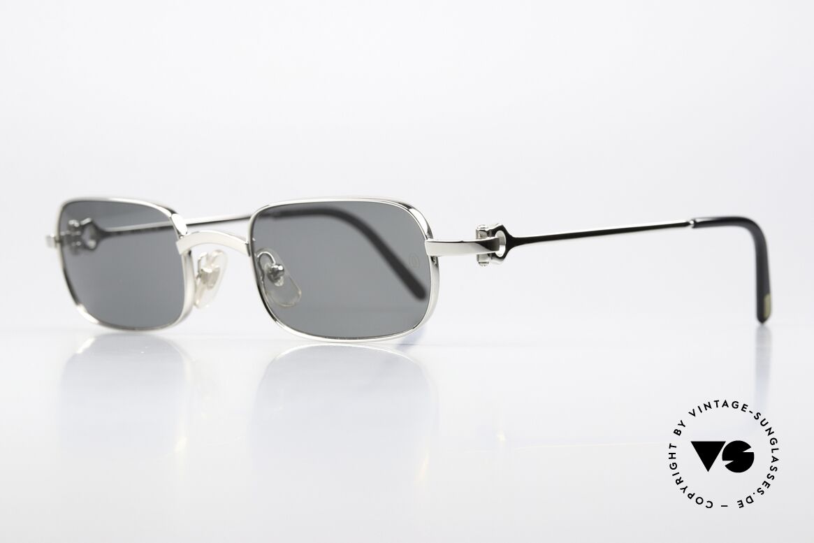 Cartier Dreamer - M 90er Platin Sonnenbrille, glatte Platin-Legierung "smooth platinum finish", Passend für Herren und Damen