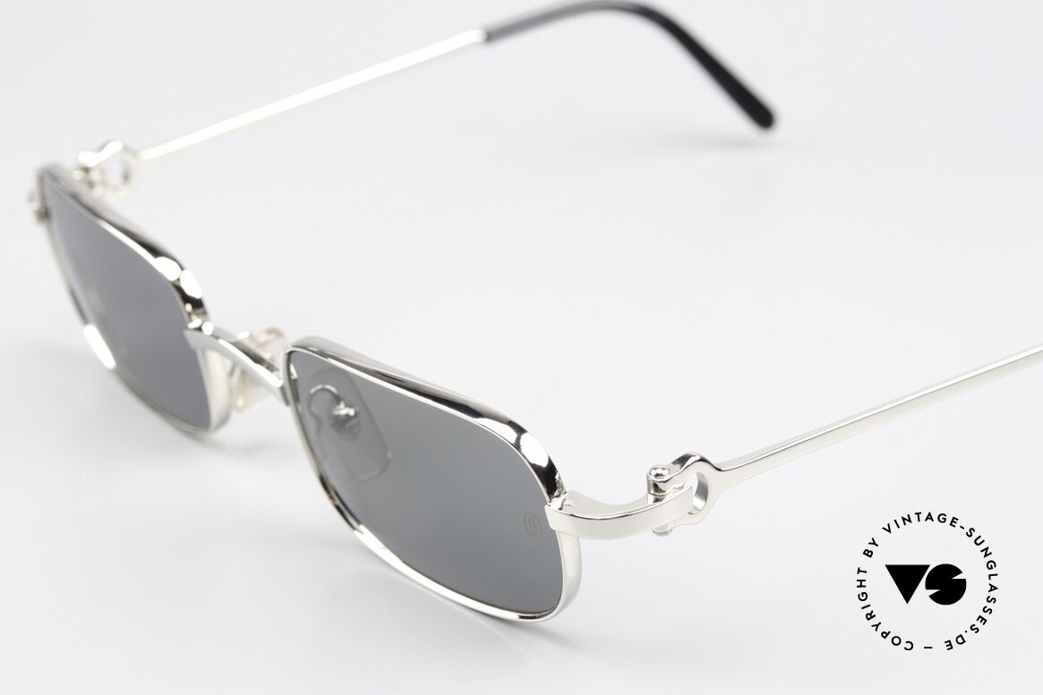 Cartier Dreamer - M 90er Platin Sonnenbrille, orig. Cartier Katalog Referenz-Nummer: T8200315, Passend für Herren und Damen