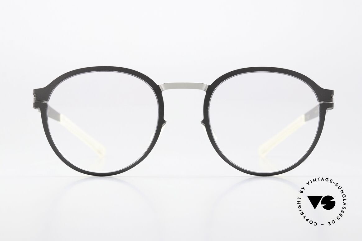 Mykita Gisbert Pantobrille Grau Und Silber, Panto Brille aus der Decades-Kollektion von 2016, Passend für Herren und Damen