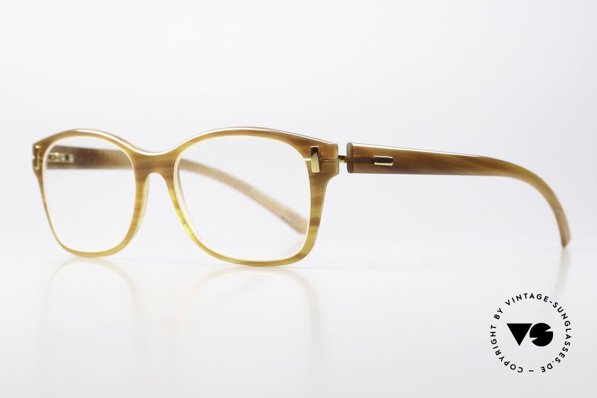 Hoffmann V7420 Understatement Brille Luxus, V-Line = dünnsten & leichtesten Hornbrillen, weltweit!, Passend für Herren und Damen