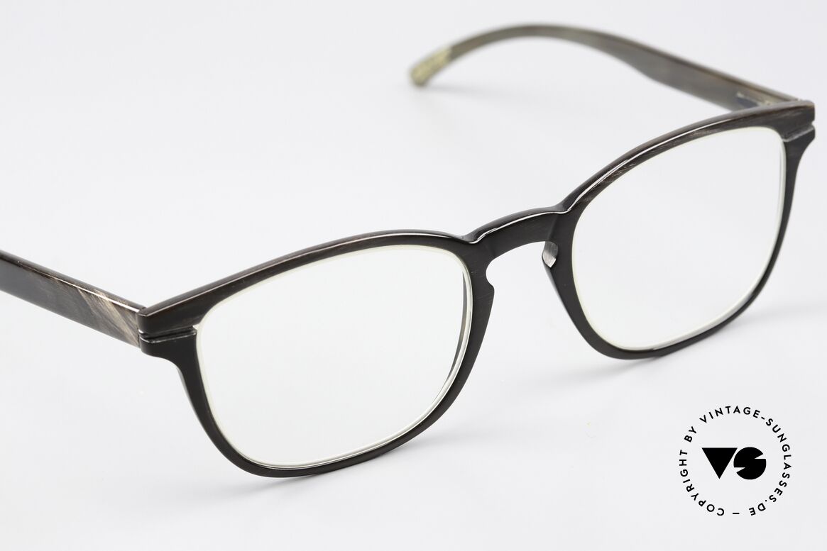 Hoffmann Apart SN Naturbrille Unisex Horn, pures Understatement, denn komplett ohne Marken-Logo, Passend für Herren und Damen