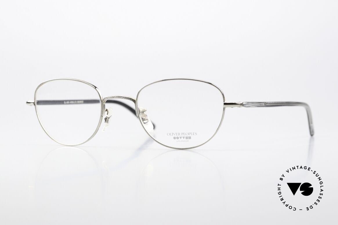 Oliver Peoples OP636 90er Brille Made in Japan, Oliver Peoples OP-636, 145mm Bügel, Unisex Brille, Passend für Herren und Damen
