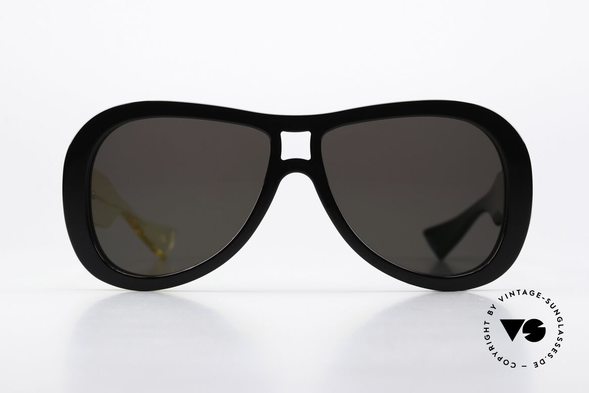 Piero Massaro 384 Bügelfarben Unterschiedlich, sehr massive Designer-Sonnenbrille aus Sizilien, Passend für Herren und Damen