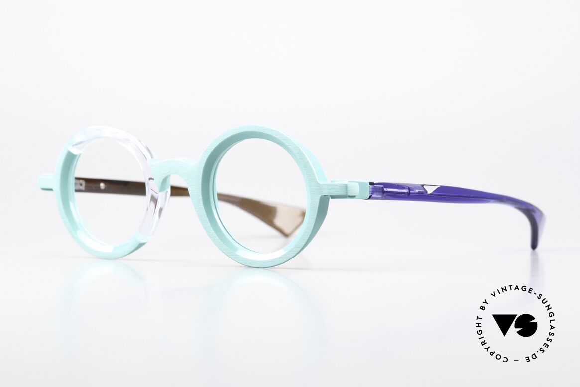 Piero Massaro 916 Limited Edition 100 Stück, tolle Unisexbrille mit unterschiedlichen Bügeln, Passend für Herren und Damen