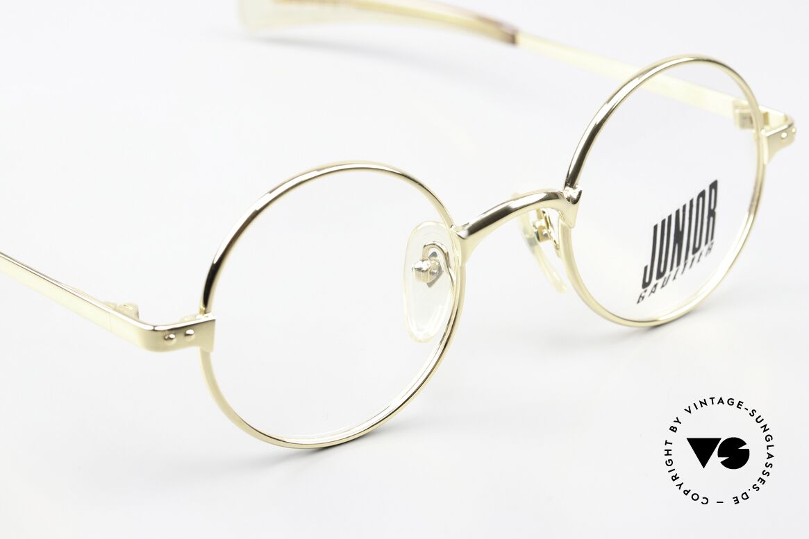 Jean Paul Gaultier 57-0173 Vergoldete Vintage Brille, herausragende 90er Qualität: Murai, made in Japan, Passend für Herren und Damen