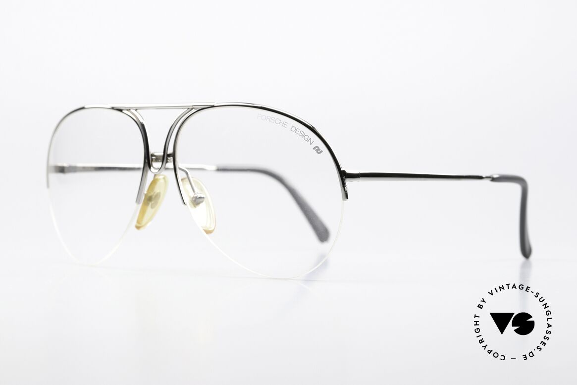 Porsche 5627 90er Nylor Aviator Brille, klassische Pilotenform aus den guten alten Zeiten, Passend für Herren und Damen