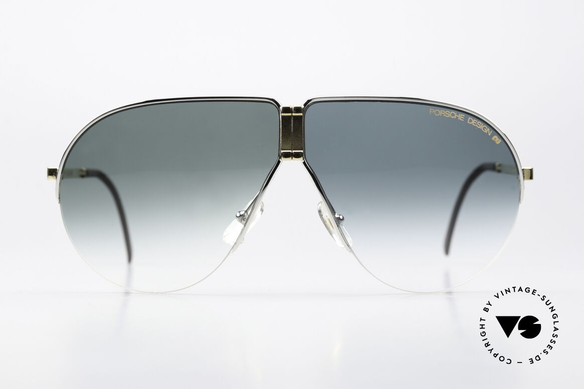 Porsche 5628 Bicolor In Gold Und Silber, nobles Designermodell inkl. orig. Faltetui aus Leder, Passend für Herren