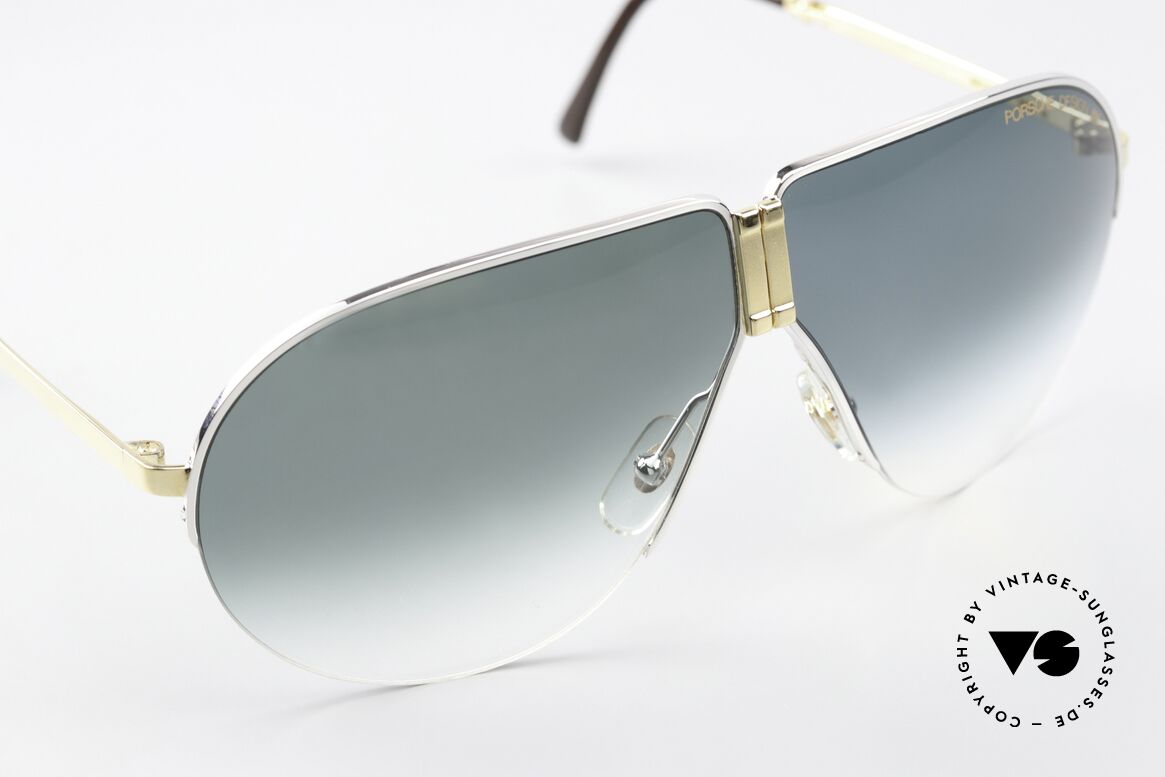 Porsche 5628 Bicolor In Gold Und Silber, KEINE Retrosonnenbrille, ein Original von ca. 1988!, Passend für Herren