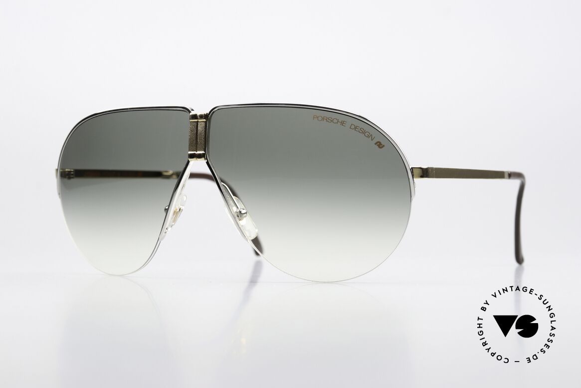 Porsche 5628 Bicolor In Gold Und Silber, nobles Designermodell inkl. orig. Faltetui aus Leder, Passend für Herren