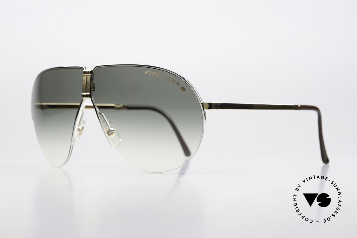 Porsche 5628 Bicolor In Gold Und Silber, halb rahmenlos = sehr leicht & angenehm zu tragen, Passend für Herren