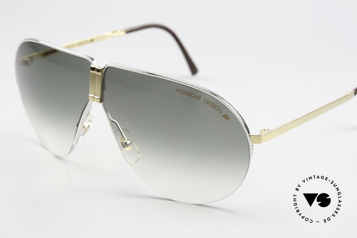 Porsche 5628 Bicolor In Gold Und Silber, ungetragen (wie all unsere vintage Porsche Brillen), Passend für Herren