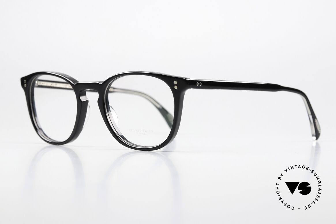 Oliver Peoples Finley Esq Schwarze Panto Brille 49mm, Finley 49x20mm, Vintage frame hand crafted in Italy, Passend für Herren und Damen