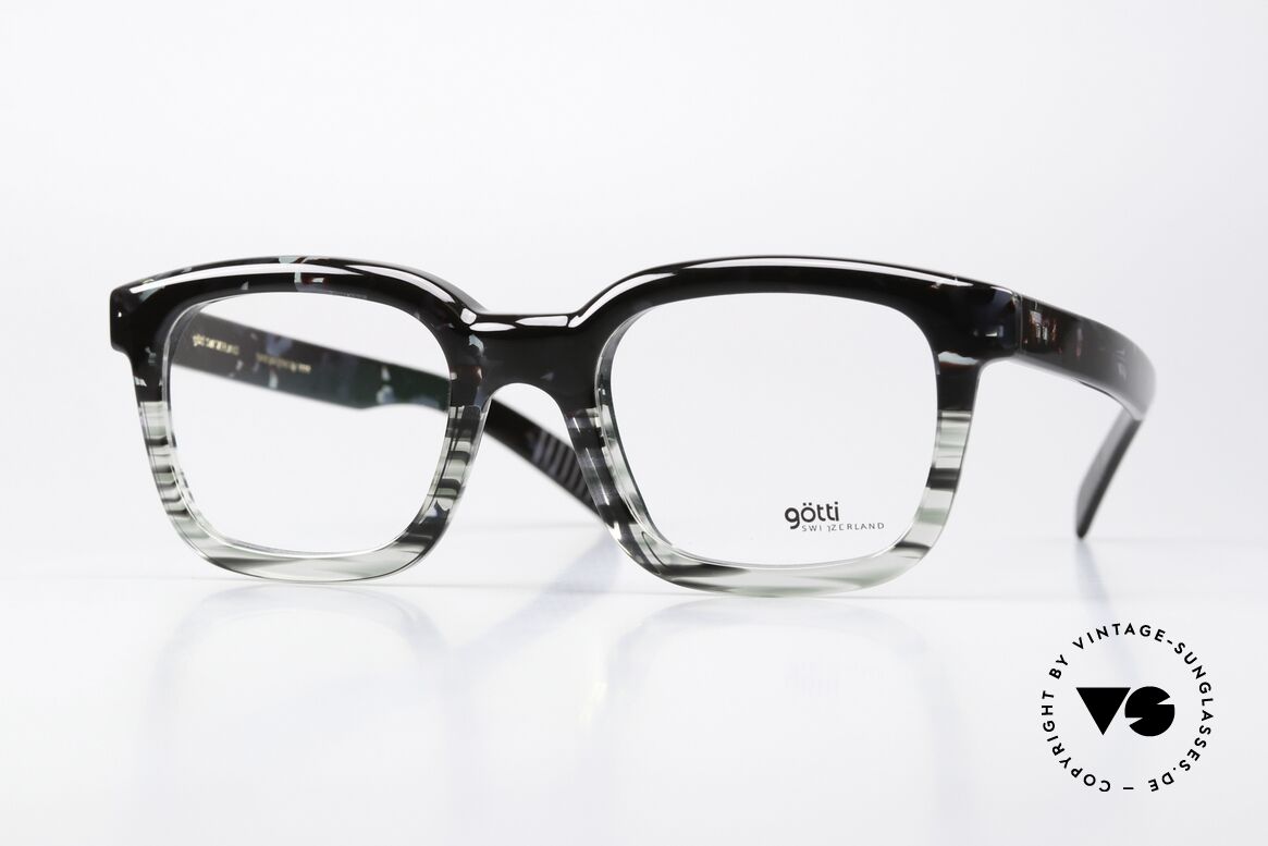 Götti Heins Massive Azetat Fassung, Götti / Goetti Brille Heins, color PMO, Größe 52/21, Passend für Herren